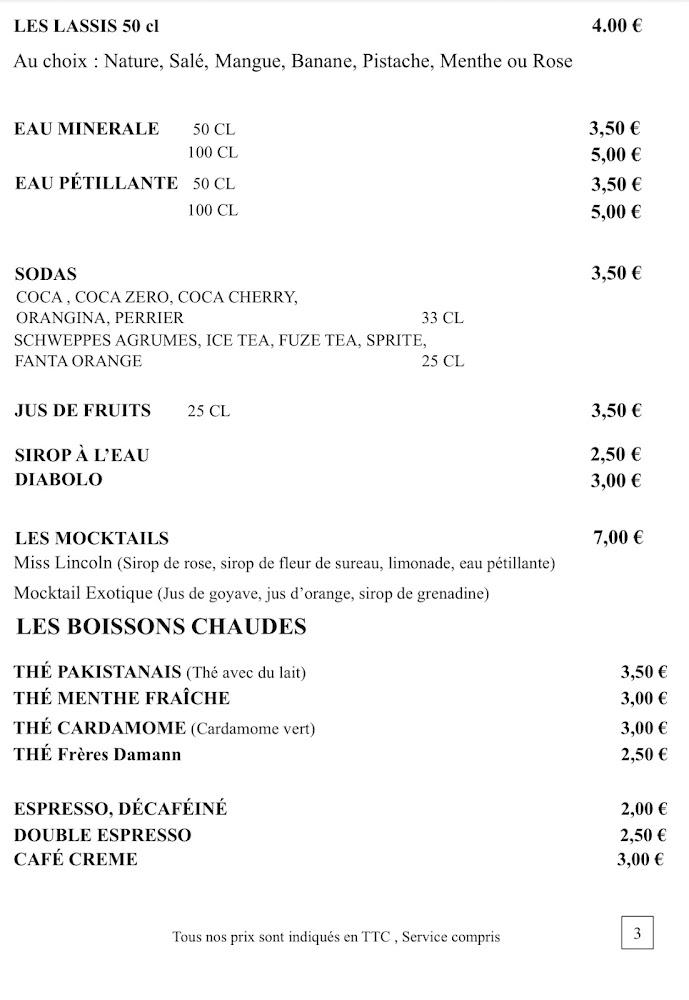 Le Kashmir - Menu Image 4